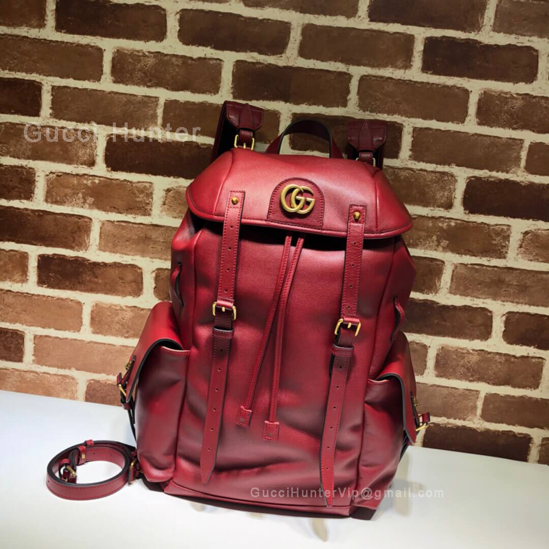 Gucci Re(Belle) Leather Backpack Red 526908